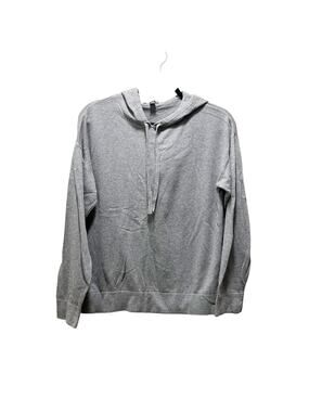 Hilary Radley Sweatshirt Hoodie Gray Cotton Long Sleeve Pullover Sweater Sz M